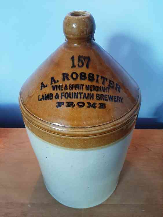 Thank you to Nub News reader John Yeo who told us he found this flagon in a mud filled cellar at Badcox/Vallis Way, when they were doing the road changes thirty years ago