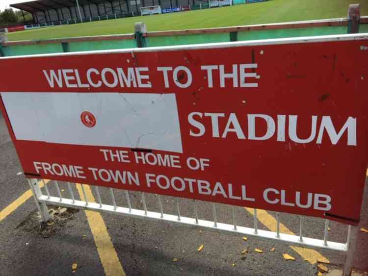 Fill in the blanks at Frome Town Football Club on July 12