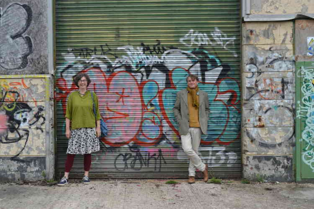 Housing is a huge issue in Frome. Damon and Kate Moore at the Saxonvale site in the town