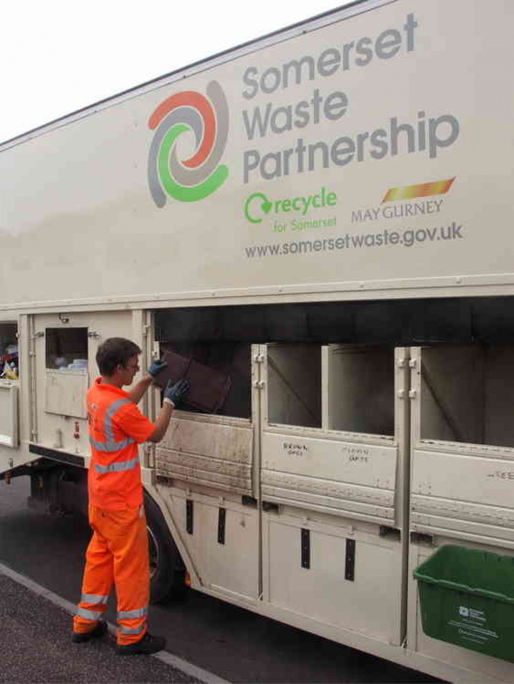 Recycling Being Collected. CREDIT: Somerset Waste Partnership. Free for use for all BBC wire partners