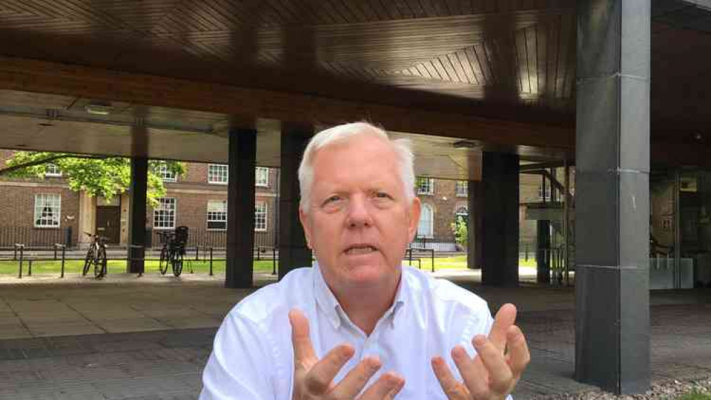 David Fothergill, Leader Of Somerset County Council, At County Hall In Taunton. CREDIT: Daniel Mumby. Free to use for all BBC wire partners.