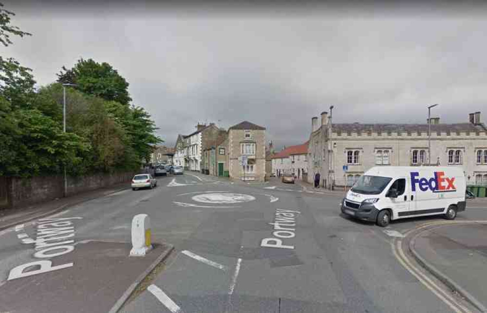 The crash happened at the roundabout near Lidl in Frome (Photo: Google Street View)