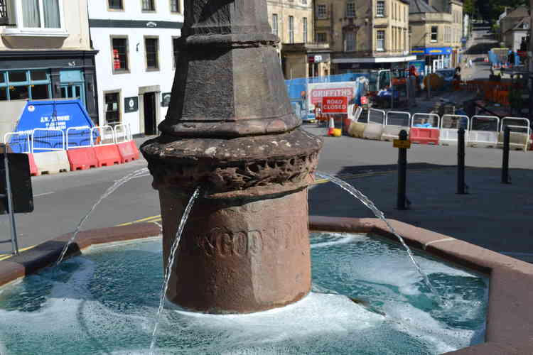 The fountain was looking very lovely