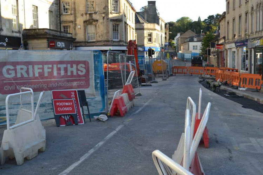 How the centre of Frome looked yesterday September 26