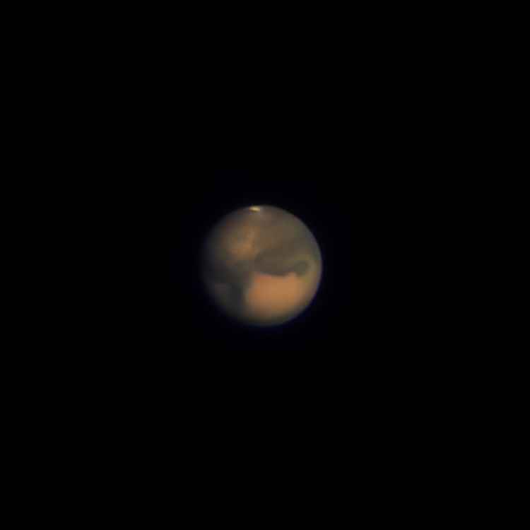 This image of Mars was taken by society member, Roger Hyman, only last week.