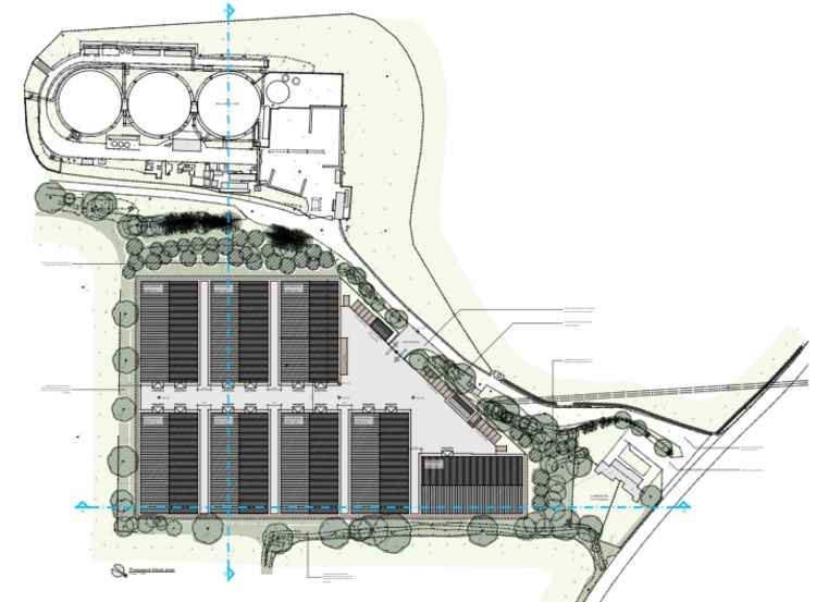 Layout Of Proposed Wyke Farms Storage Buildings In Lamyatt Forward Surveying & Design 040520