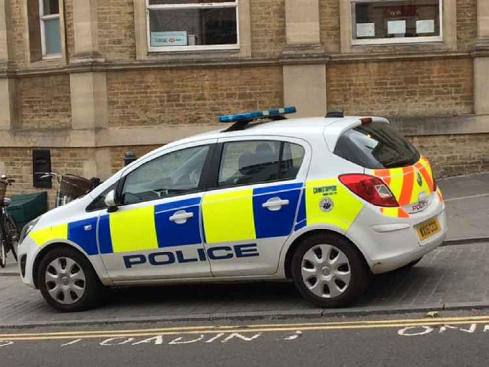 An Avon and Somerset police car in Frome in early October