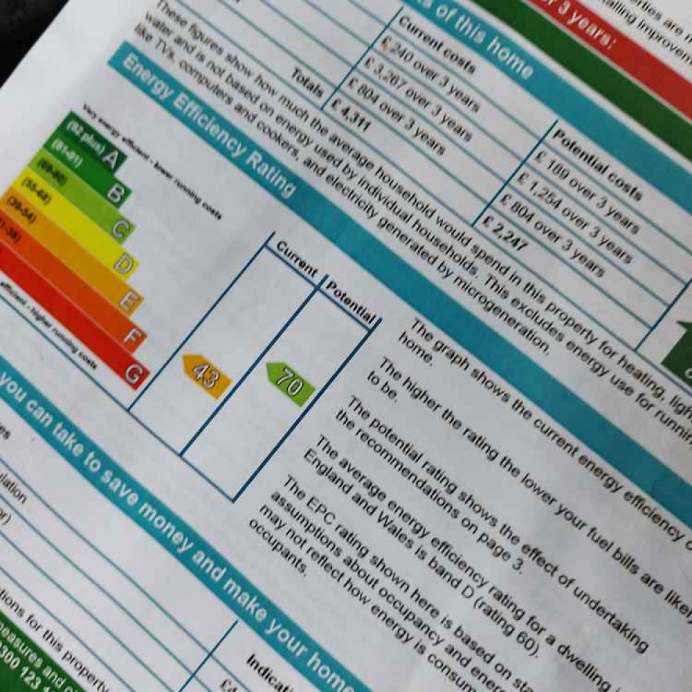 If you have an energy rating of E - that is expect a letter from Mendip