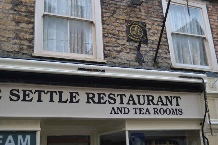 The Settle was a popular spot for a stop off for cyclists