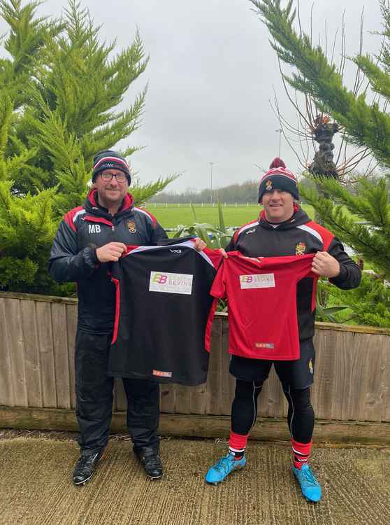 Mike Bull, Easton Bevins (and Frome RFC U12's Coach) and Mini & Junior Chairman, Garrie Webster.