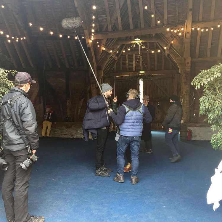 Filming of the Wessex Morris Men in Netflix's Jack Whitehall: Travels with My Father Image: Stockbridge Barn Farm Filming of the Wessex Morris Men in Netflix's Jack Whitehall: Travels with My Father Image: Stockbridge Barn Farm