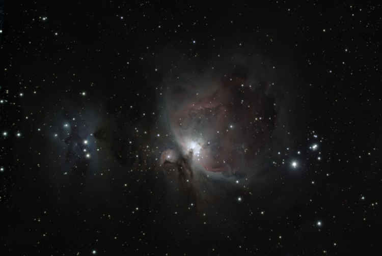 The Orion Nebula.  This fabulous image taken by Society member, Roger Hyman.