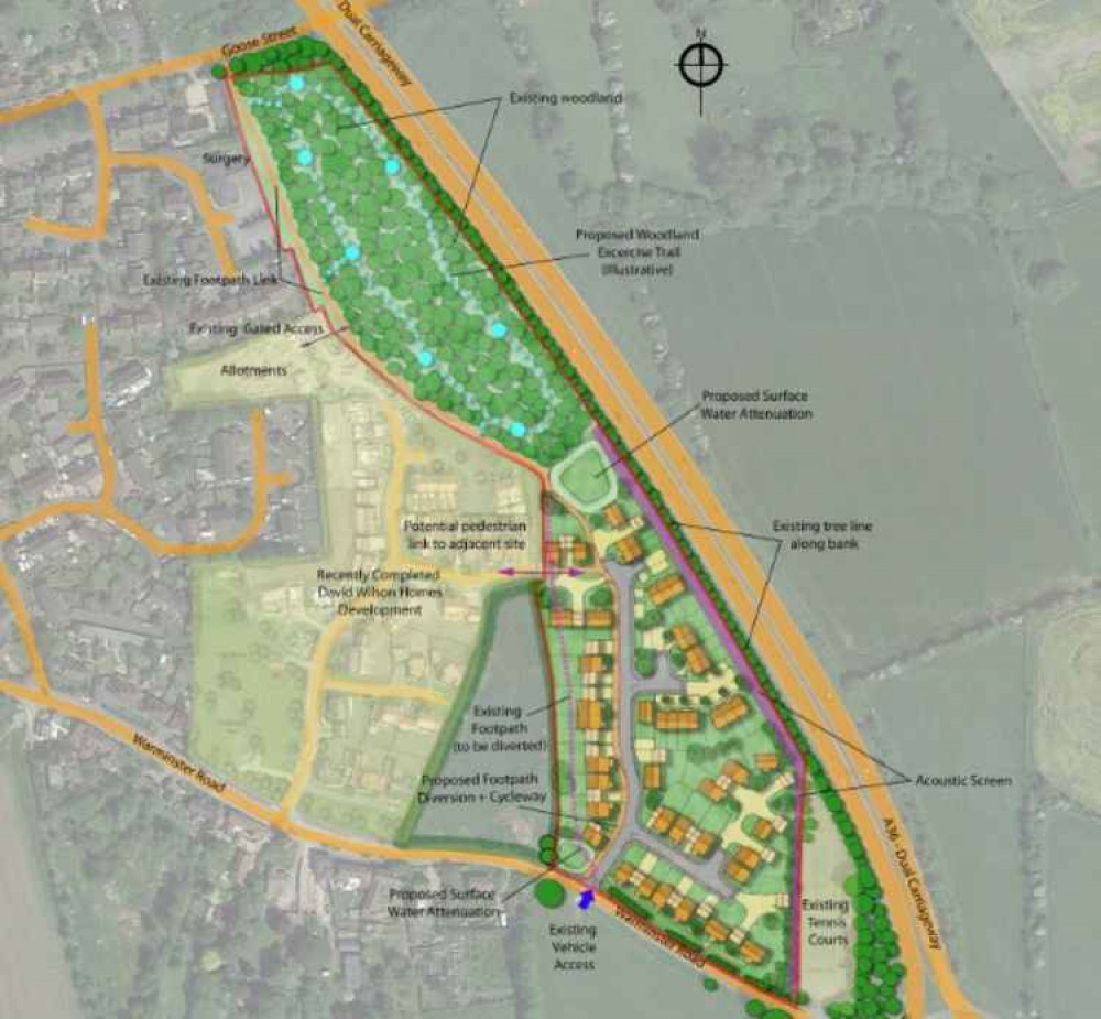 Plans For 27 Homes At Fortescue Fields (Phase 2) In Norton St Philip. CREDIT: Fowler Architecture & Planning. Free to use for all BBC wire partners.