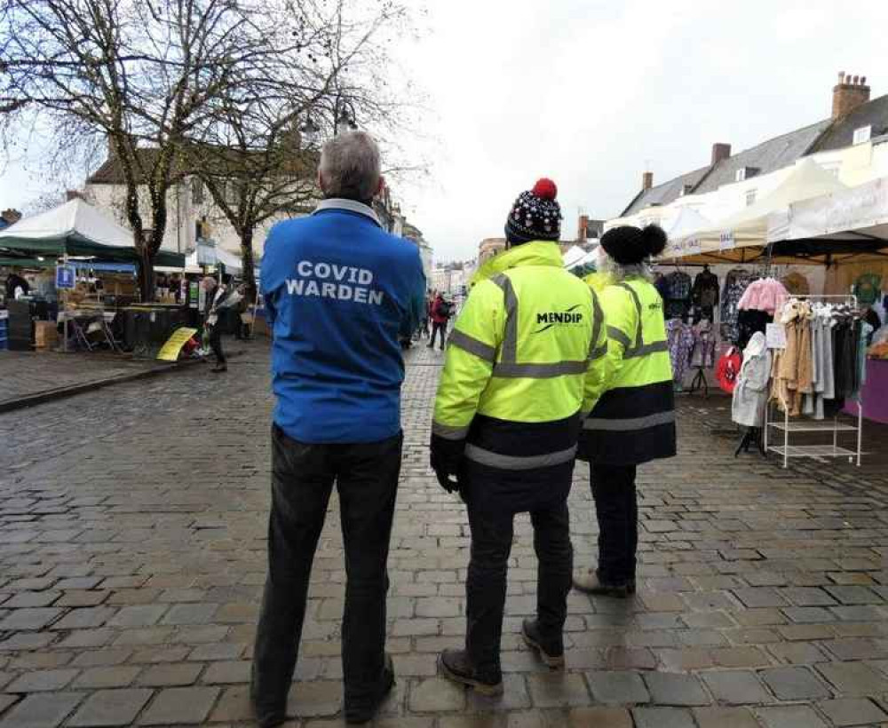 Coronavirus warden working in Wells