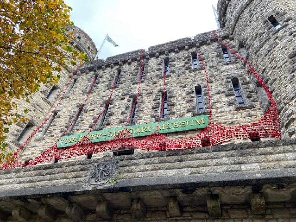 The poppy cascade at Keep Military Museum