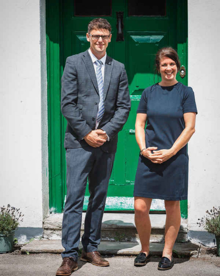 Joint head teachers Hellen Lush and Gareth Wright, who is well known in Frome