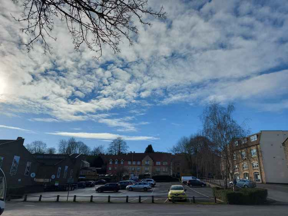 Heading into bluer skies? Frome town centre today (January 22)