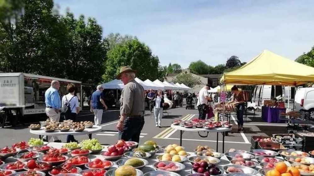 The colourful Frome Saturday market in pre coronavirus days