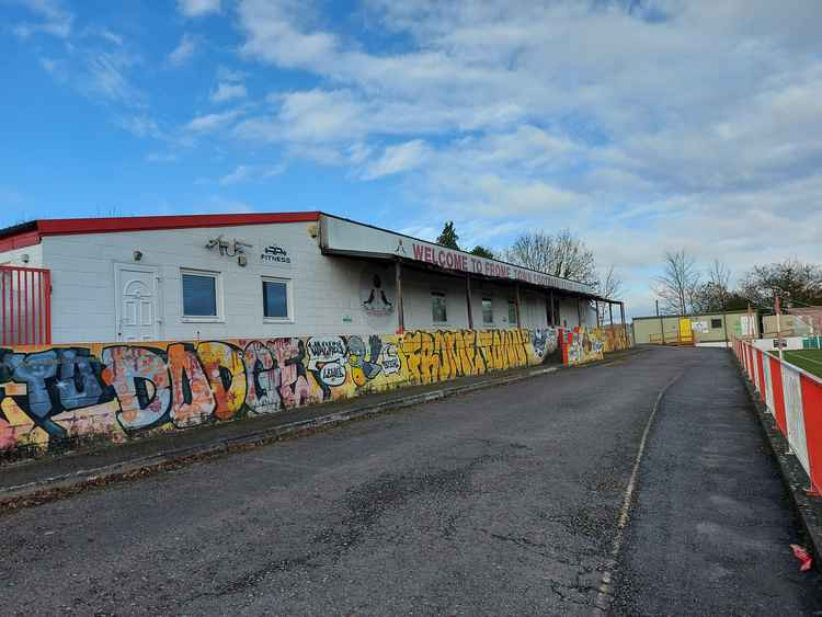 Frome Town FC has been empty of fans