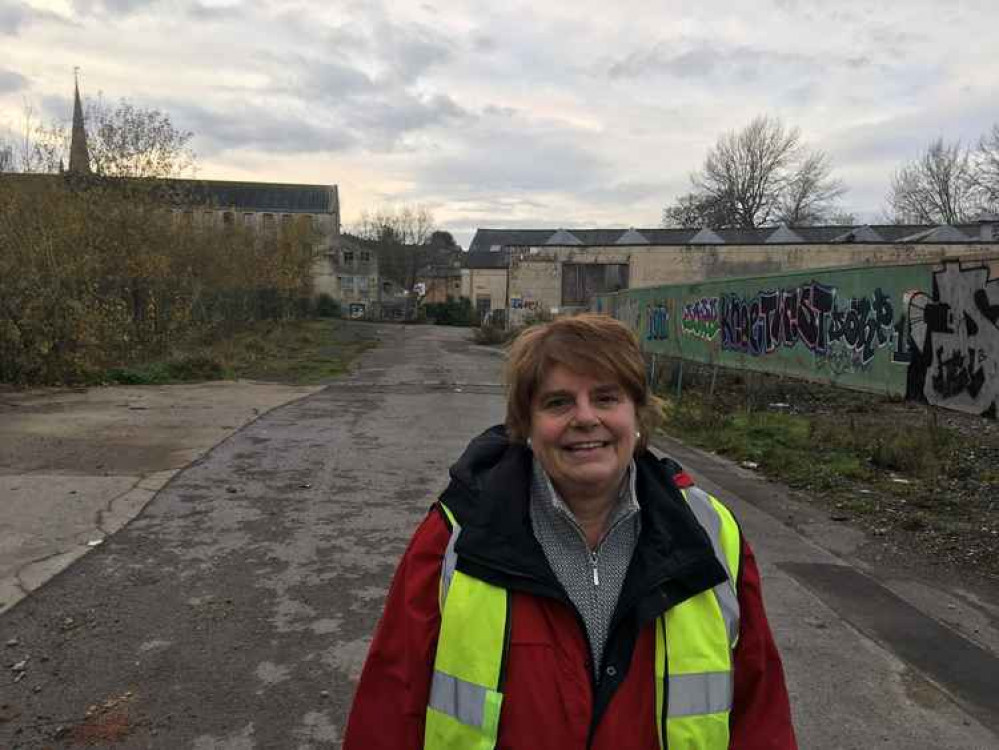 Mendip District Council Leader Ros Wyke Within The Saxonvale Site In Frome. CREDIT: Daniel Mumby. Free to use for all BBC wire partners.