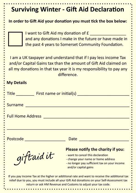 You can print this off and send it with your donation