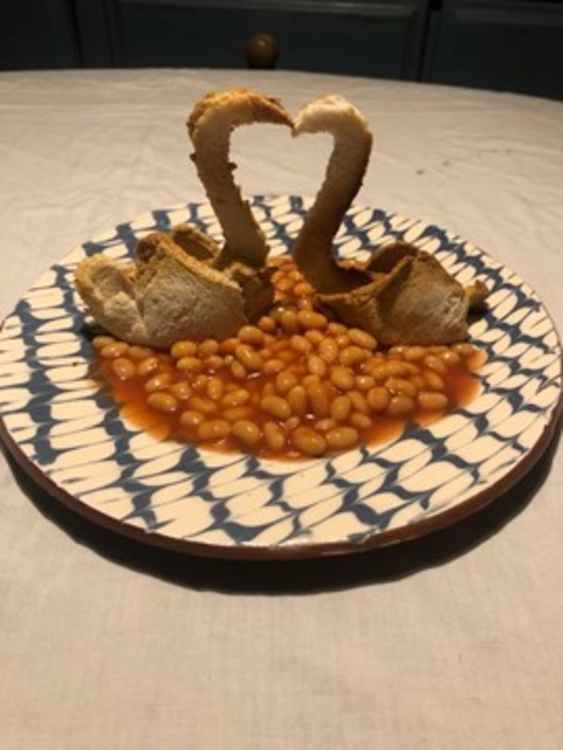 What an incredible - and edible - beans on toast designed by Gil Privett