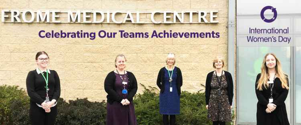 Some of the team from Frome Medical Practice