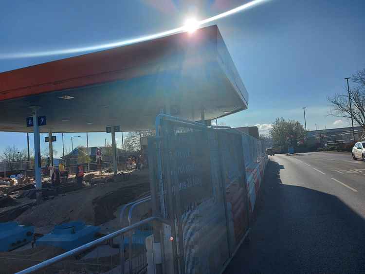 The petrol annex at Sainsbury's is closed until May 21