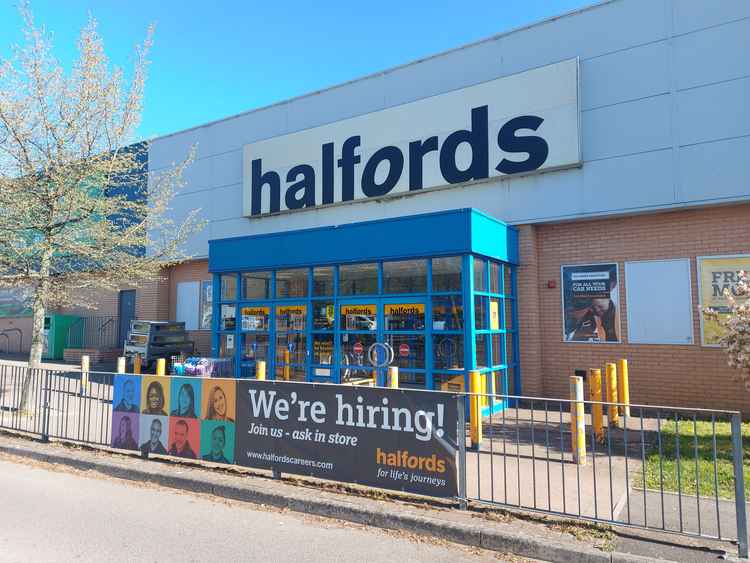 Halfords in Frome has a banner looking for hires