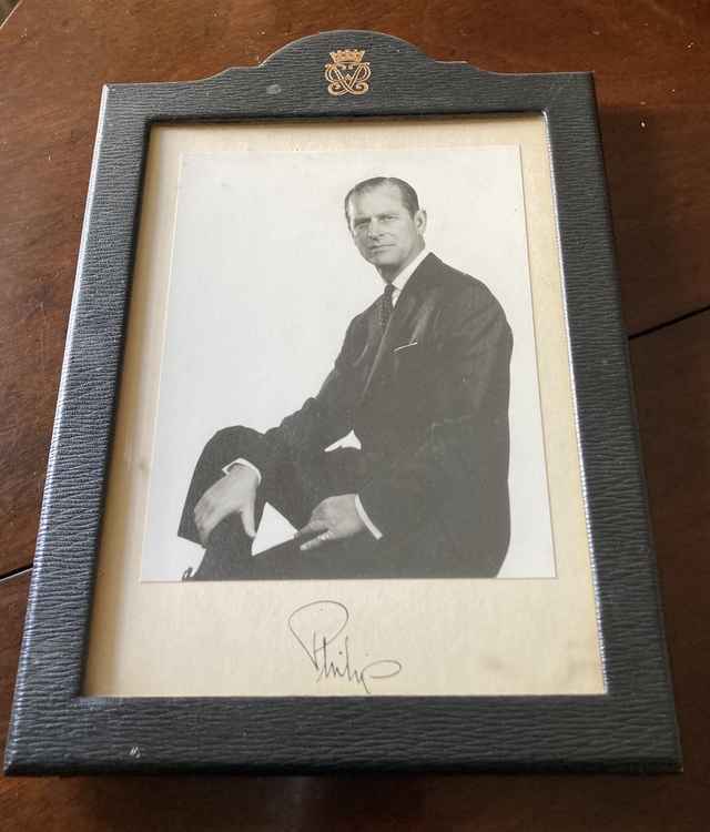 Prince Phillip gave this photo to Sir Richard Harris Davies