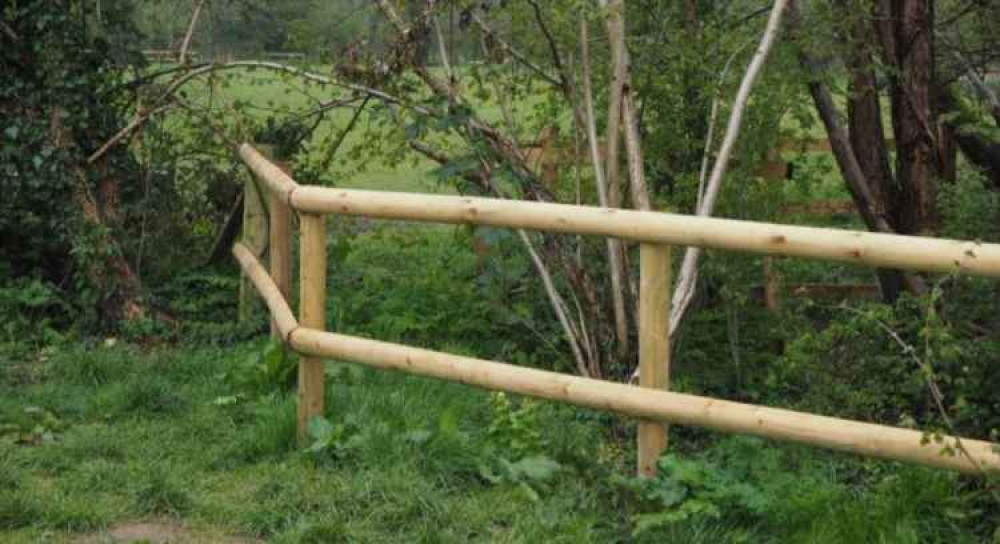 Rangers have put some additional timber fencing in places like Weylands and Rodden Meadow