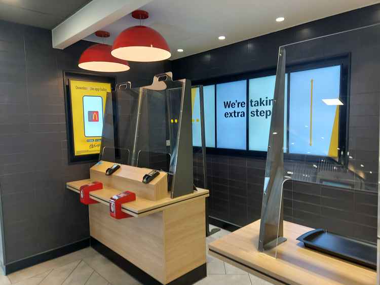 The interior of McDonald's Frome