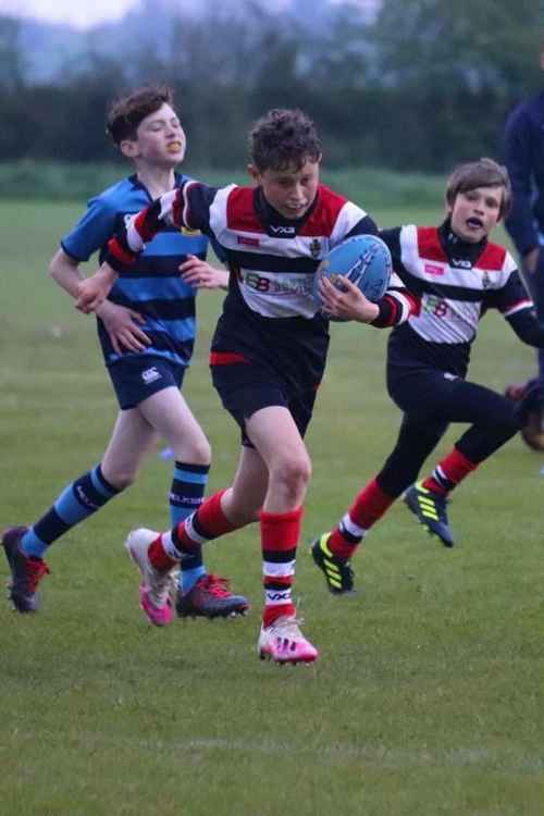 Running out the Frome rugby stars