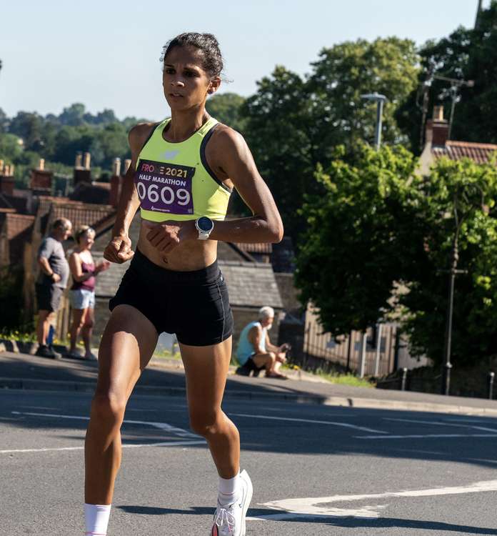 Some super fit runners made the Frome Half Marathon look easy . Photo :  Pete Stables