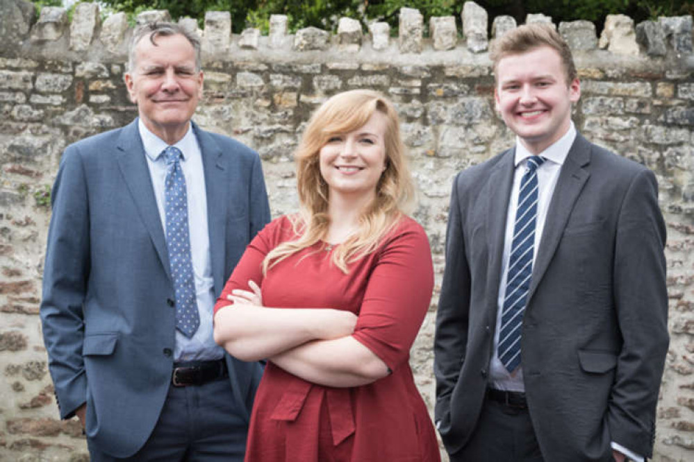 Will Weller, Lauren Martin and James Weller of the Personal Injury Department at Thatcher + Hallam