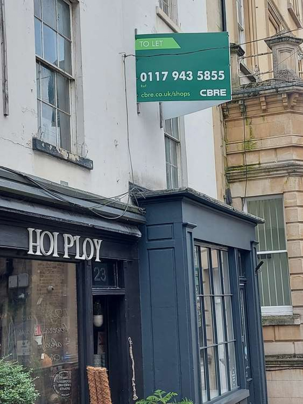 The shop is at the bottom of Cheap Street in Frome, closest to the market place fountain