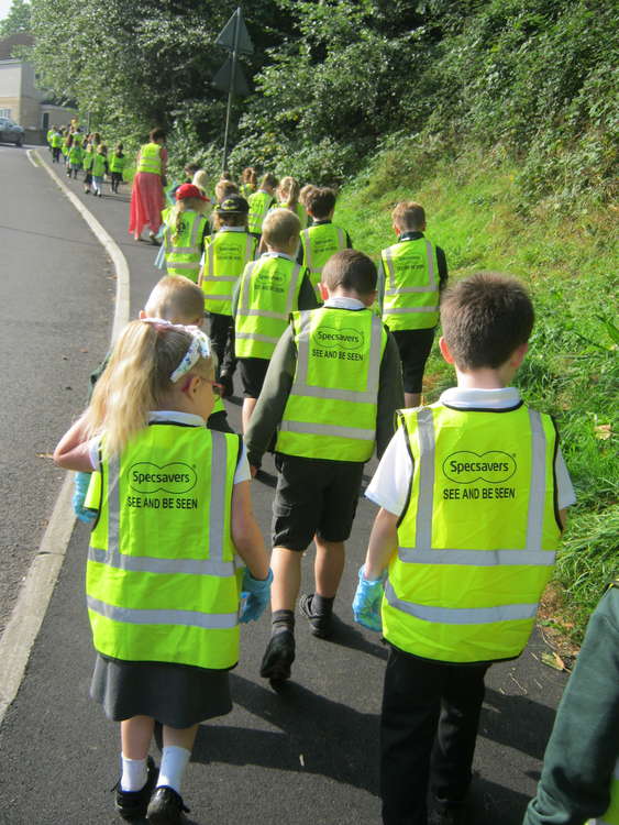 The children were all kept safe too, as they wombled back to school