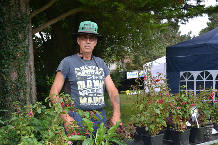 Plants - usual and unusal - and it seems Frome gardeners can't get enough of his fuschias