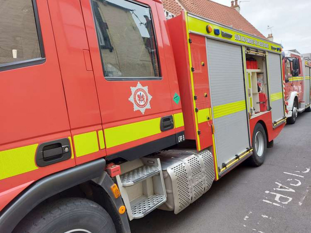 At the fire in Castle Street in Frome (October 23)