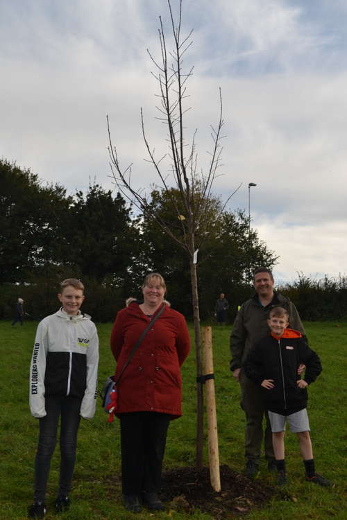 Terri Pitts from Frome Community Fridge with her lovely family