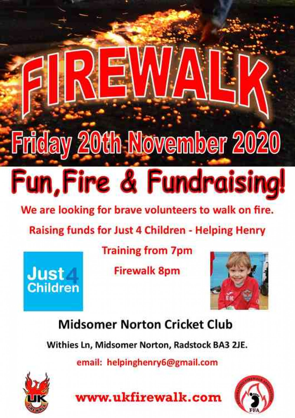 Charity firewalk