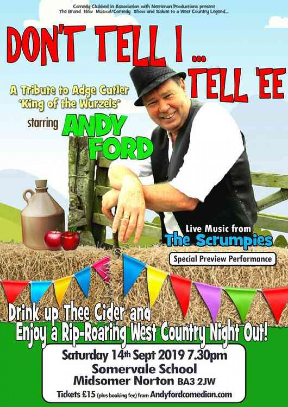 Andy Ford is performing in Midsomer Norton