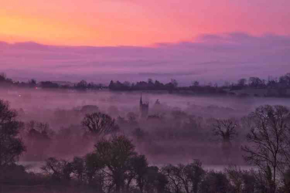 A stunning Chew Stoke sunrise. Thanks to Lucy Masters for this incredible shot.