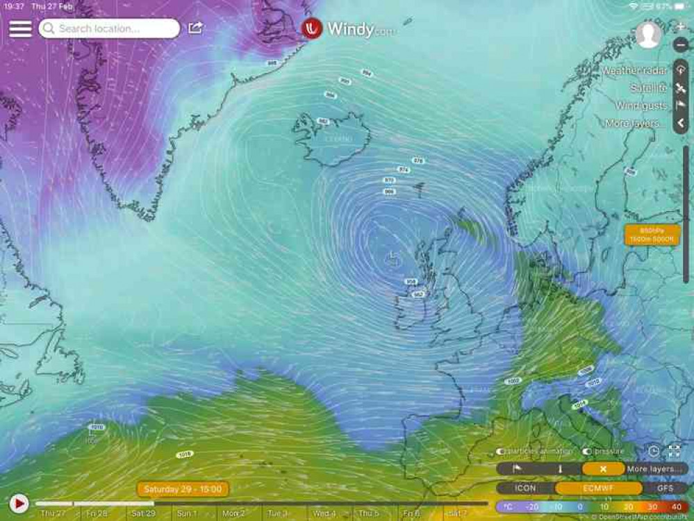 The latest satellite detail collected by Kilmersdon weather