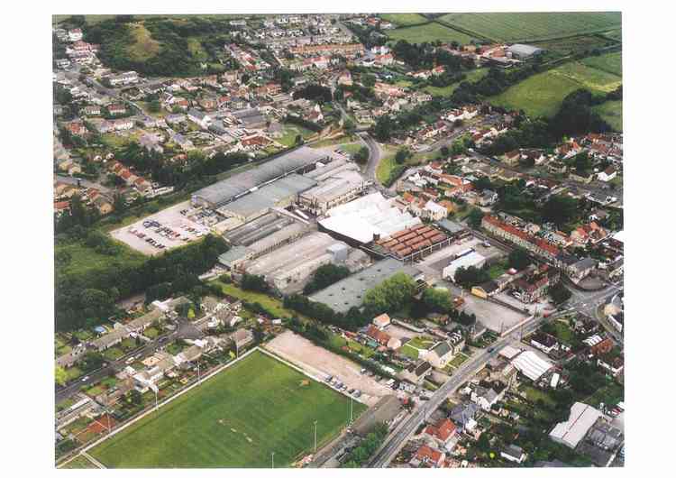 An aerial of the site thank you to Tom Randall