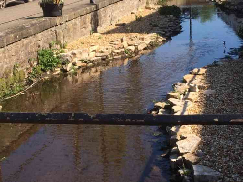 Midsomer Norton's river earlier this week