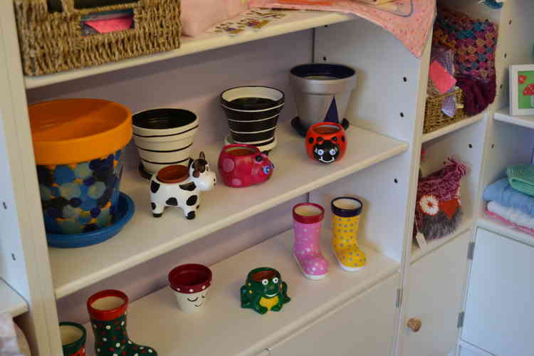 Pots, candles, cards, bric a brac, jewellery and clothes and ever piece made locally