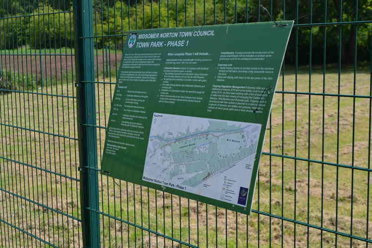 Phase one of the work described on the plaque at the entrance next to the Somer Centre