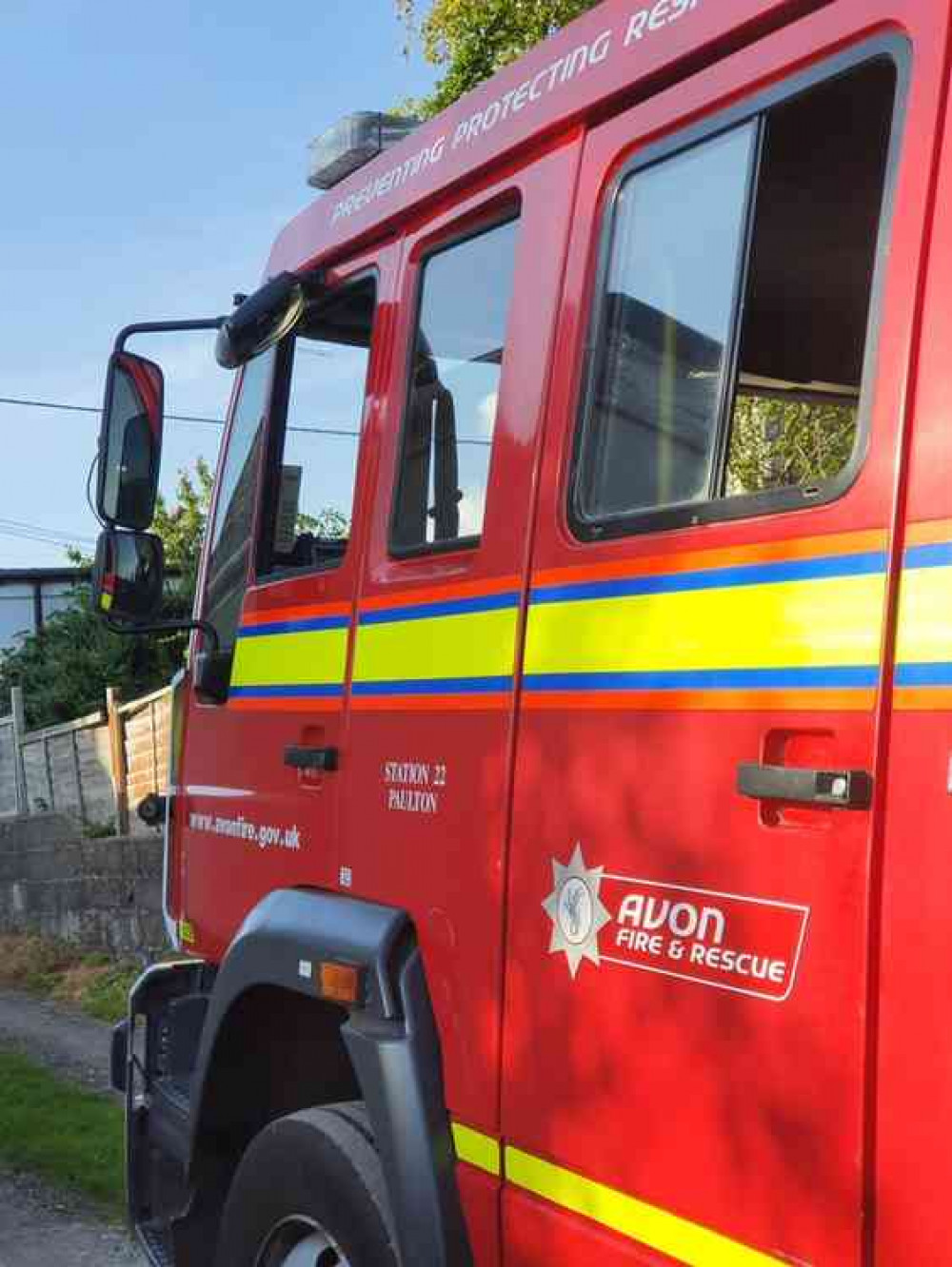 Paulton Fire Service posted on social media