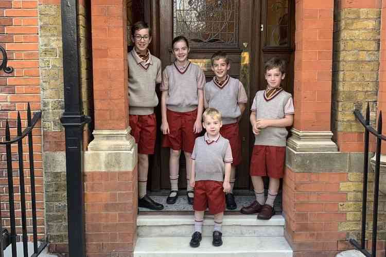 Last week the MP posted this photo of his children returning to school